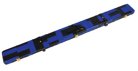 Black And Blue Patchwork Leather 3/4 Case
